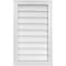 Ekena Millwork Vertical Surface Mount PVC Gable Vent w/ 2"W x 2"H , Brickmould Sill Frame, 18"W x 30"H GVPVE18X3003SN - alternate 1